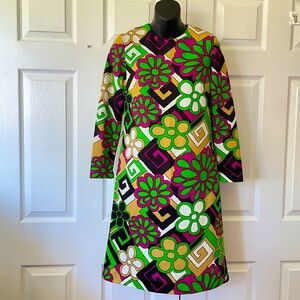 Vintage psychedelic dress! Fits like a size Medium